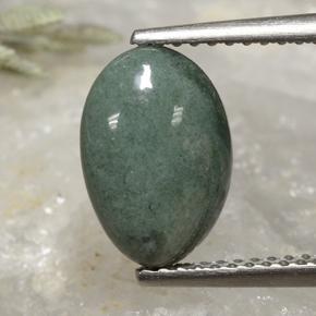 2.8ct Oval Cabochon Green Jadeite for sale thumb image of 2.8ct Oval Cabochon Green Jadeite (ID: 496161)