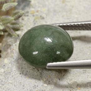 Jadeite Gemstone in 12 mm (calibrated) Size for Sale, Jadeite Stone in Green Color
