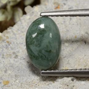 2.2ct Oval Cabochon Green Jadeite for sale thumb image of 2.2ct Oval Cabochon Green Jadeite (ID: 496191)