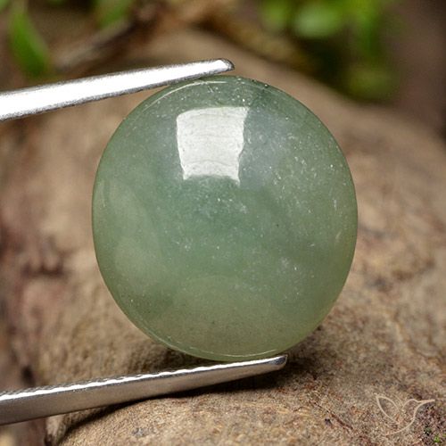 7.87ct Natural Medium Light Green Jadeite, Oval, Translucent