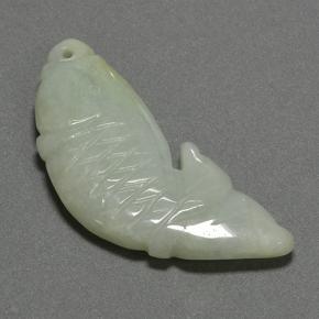 Jadeite Gemstone in 38.6 x 16.8 mm Size for Sale, Jadeite Stone in Green Color