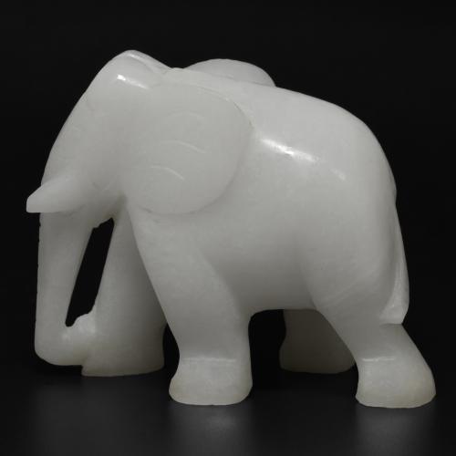 Jadeite Gemstone in 70.5 x 42.5 mm Size for Sale, Jadeite Stone in Grayish White Color