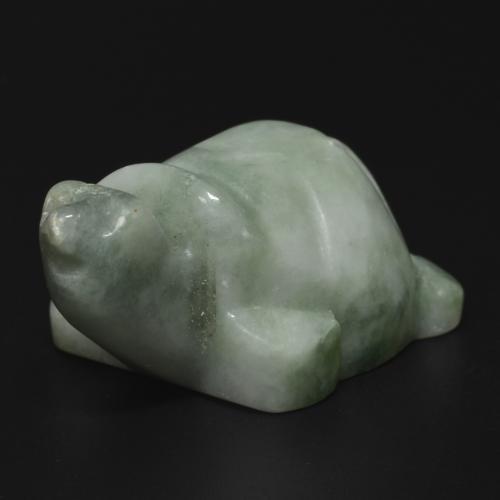 101.61 ct Green Jadeite Stone, Natural Jadeite in Carved Turtle Shape for Sale