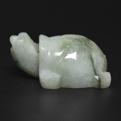 Medium Green Jadeite Gem - 117.2ct Carved Turtle (ID: 582397)