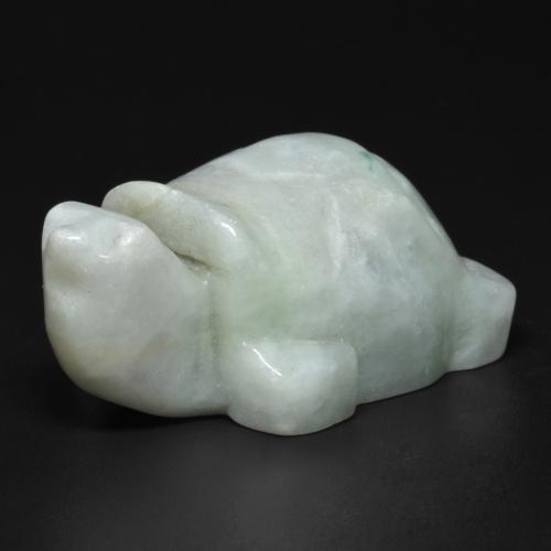 117.18 ct Green Jadeite Stone, Natural Jadeite in Carved Turtle Shape for Sale