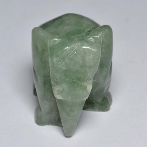 Jadeite Gemstone in 25.7 x 16.2 mm Size for Sale, Jadeite Stone in Medium Light Green Color