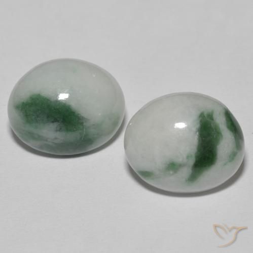 8.67ctw Natural Grayish Green Jadeite, Oval, Opaque