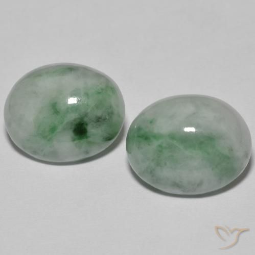 9.60ctw Natural Grayish Green Jadeite, Oval, Opaque