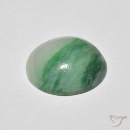 Jadeite Gemstone in 12 x 10 mm (calibrated) Size for Sale, Jadeite Stone in Mint Green Color
