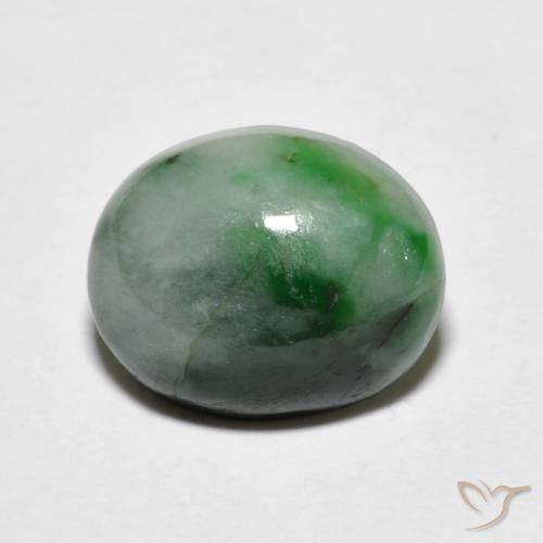4.59ct Natural Dark Green Jadeite, Oval, Opaque