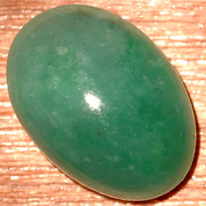3.19 ct White Jadeite Gemstone, Jadeite Gem in Oval Cabochon Shape for Sale.