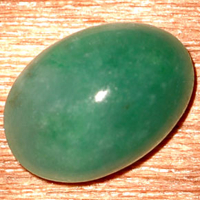 3.19 ct White Jadeite Stone, Natural Jadeite in Oval Cabochon Shape for Sale