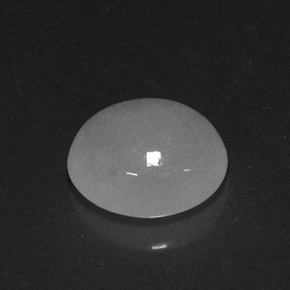 2.20 ct White Jadeite Gemstone, Jadeite Gem in Oval Cabochon Shape for Sale.