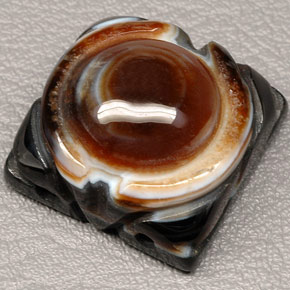 85.18 ct Multicolor Jasper Gemstone, Jasper Gem in Fancy Cabochon Shape for Sale.