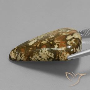 Jasper Gemstone in 34.3 x 26.9 mm Size for Sale, Jasper Stone in Multicolor Color