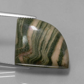 24.83 ct Multicolor Jasper Gemstone, Jasper Gem in Fancy Cabochon Shape for Sale.