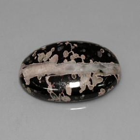 7.68 ct Multicolor Jasper Gemstone, Jasper Gem in Oval Cabochon Shape for Sale.