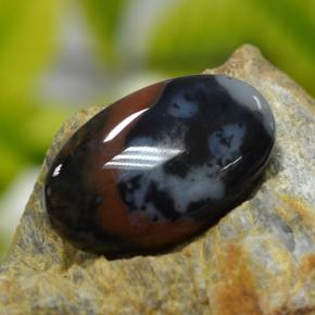 11.82 ct Multicolor Jasper Stone, Natural Jasper in Oval Cabochon Shape for Sale