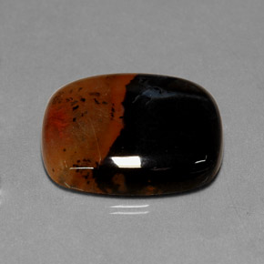 9.86 ct Multicolor Jasper Gemstone, Jasper Gem in Cushion Cabochon Shape for Sale.