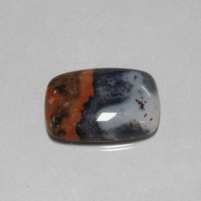 10.67 ct Multicolor Jasper Gemstone, Jasper Gem in Cushion Cabochon Shape for Sale.