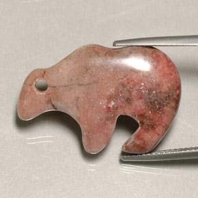 24.08 ct Multicolor Jasper Stone, Natural Jasper in Carved Bear Shape for Sale