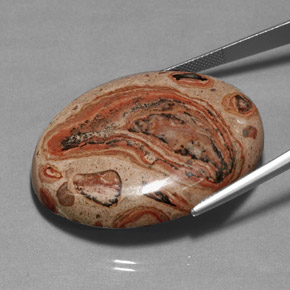 Jasper Gemstone in 41.3 x 31.8 mm Size for Sale, Jasper Stone in Multicolor Color