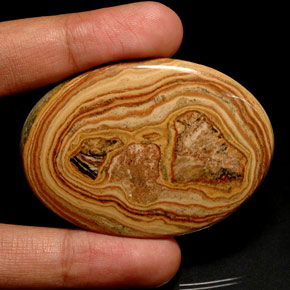 109.25 ct Multicolor Jasper Gemstone, Jasper Gem in Oval Cabochon Shape for Sale.