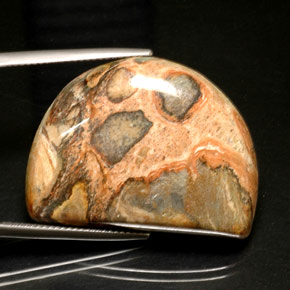 45.08 ct Multicolor Jasper Stone, Natural Jasper in Fancy Cabochon Shape for Sale