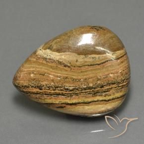 43.05 ct Multicolor Jasper Stone, Natural Jasper in Pear Cabochon Shape for Sale