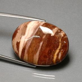 41.87 ct Multicolor Jasper Stone, Natural Jasper in Oval Cabochon Shape for Sale