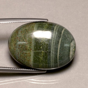 37.88 ct Multicolor Jasper Stone, Natural Jasper in Oval Cabochon Shape for Sale