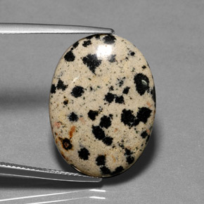 14.89 ct Multicolor Jasper Gemstone, Jasper Gem in Oval Cabochon Shape for Sale.