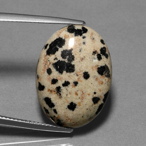14.11 ct Multicolor Jasper Stone, Natural Jasper in Oval Cabochon Shape for Sale
