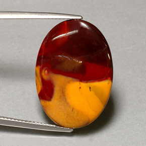 12.49 ct Multicolor Jasper Stone, Natural Jasper in Oval Cabochon Shape for Sale