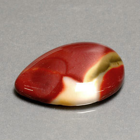 17.50 ct Multicolor Jasper Gemstone, Jasper Gem in Pear Cabochon Shape for Sale.