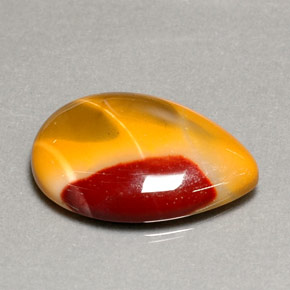 16.18 ct Multicolor Jasper Gemstone, Jasper Gem in Pear Cabochon Shape for Sale.