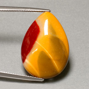 16.18 ct Multicolor Jasper Stone, Natural Jasper in Pear Cabochon Shape for Sale