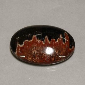 27.38 ct Multicolor Jasper Gemstone, Jasper Gem in Oval Cabochon Shape for Sale.