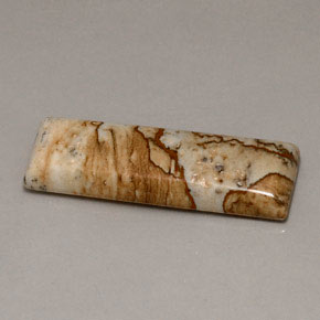 16.90 ct Multicolor Jasper Gemstone, Jasper Gem in Baguette Cabochon Shape for Sale.