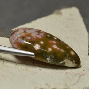 Jasper Gemstone in 31.2 x 18.1 mm Size for Sale, Jasper Stone in Multicolor Color