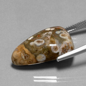 Jasper Gemstone in 23.8 x 15.2 mm Size for Sale, Jasper Stone in Multicolor Color