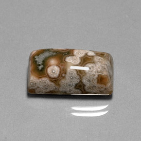 15.49 ct Multicolor Jasper Stone, Natural Jasper in Baguette Cabochon Shape for Sale