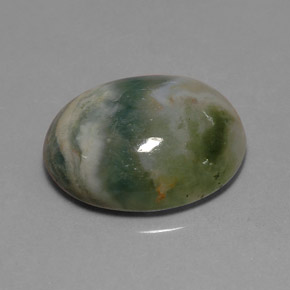 9.17 ct Multicolor Jasper Stone, Natural Jasper in Oval Cabochon Shape for Sale