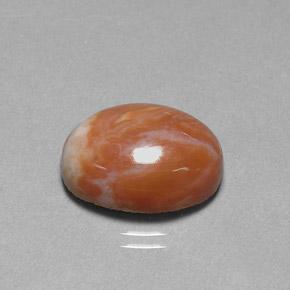 9.66 ct Multicolor Jasper Gemstone, Jasper Gem in Oval Cabochon Shape for Sale.