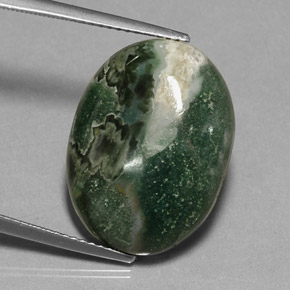 13.88 ct Multicolor Jasper Gemstone, Jasper Gem in Oval Cabochon Shape for Sale.