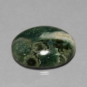 13.88 ct Multicolor Jasper Stone, Natural Jasper in Oval Cabochon Shape for Sale