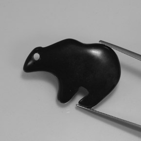 Jasper Gemstone in 28.2 x 18.8 mm Size for Sale, Jasper Stone in Black Color