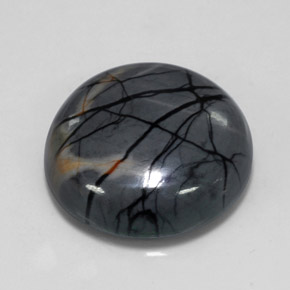 20.26 ct Multicolor Jasper Stone, Natural Jasper in Round Cabochon Shape for Sale