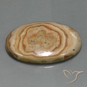 55.06 ct Multicolor Jasper Stone, Natural Jasper in Oval Cabochon Shape for Sale