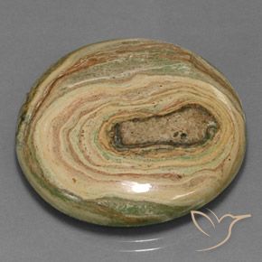 48.59 ct Multicolor Jasper Stone, Natural Jasper in Round Cabochon Shape for Sale